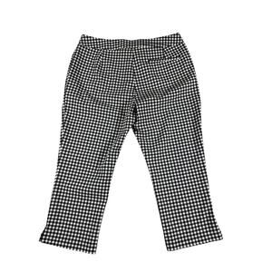 Pro Tour Coolplay Gingham‎ Checkered Capri Golf Pants Size 12